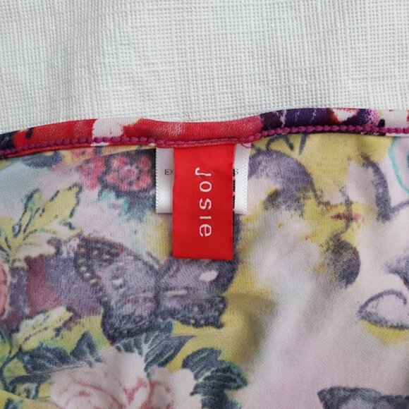 Josie Natori EUC Lace Trim Dragon Floral Silky Cami Tank Top Y2K Feminine Size S - Picture 6 of 8